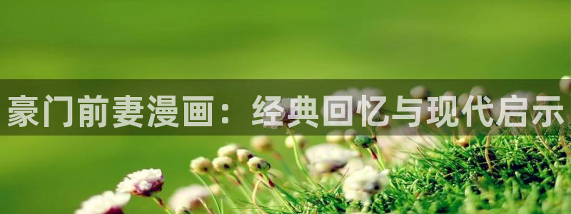 汗汗漫画韩国漫画：豪门前妻漫画：经典回忆与现代启示
