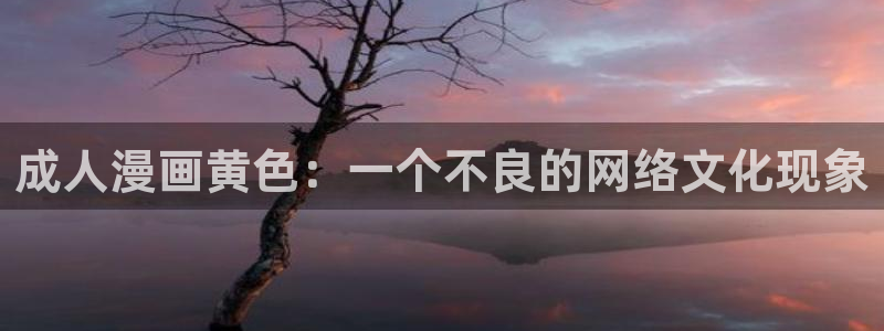 漫漫汗汗漫画：成人漫画黄色：一个不良的网络文化现象